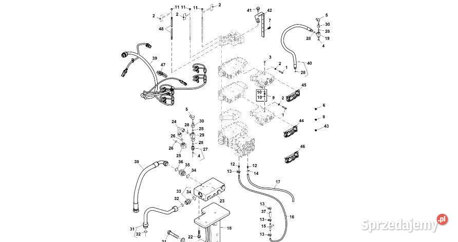 John Deere 9470RX Przewód hydrauliczny RE586433