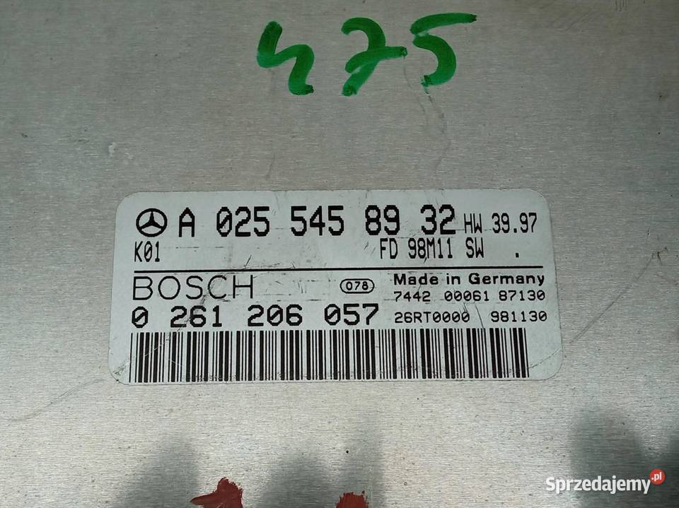 STEROWNIK SILNIKA A0255458932 0261206057 50 B