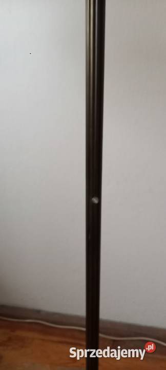 Stara mosiężna lampa podłogowa klosz witraż z Skierniewice sprzedam