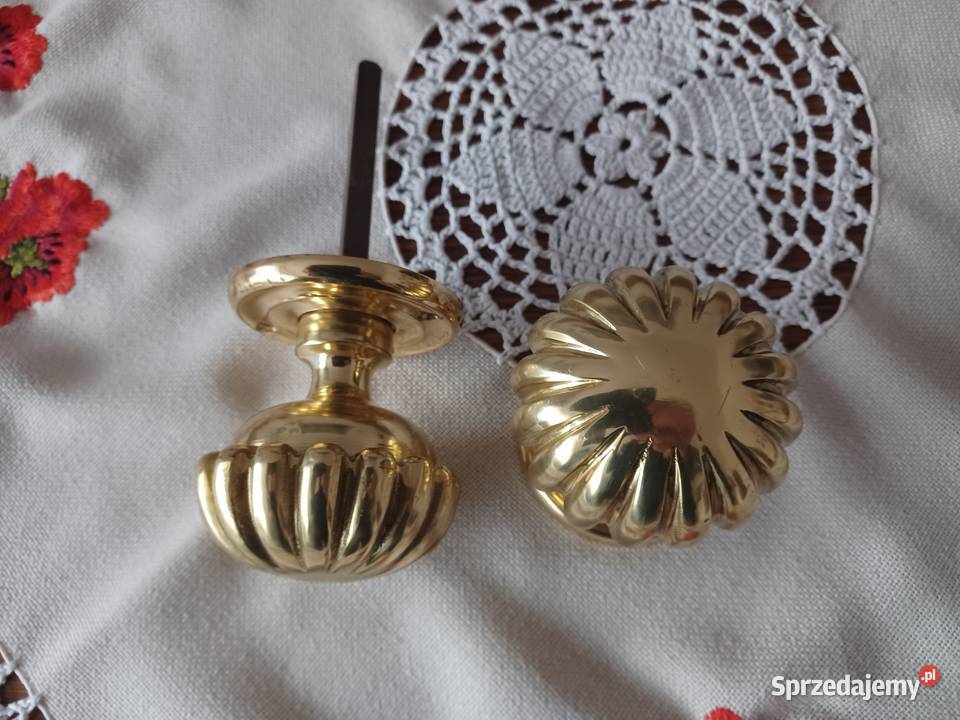 Mosiężny komplet gałek do drzwi Kolekcja