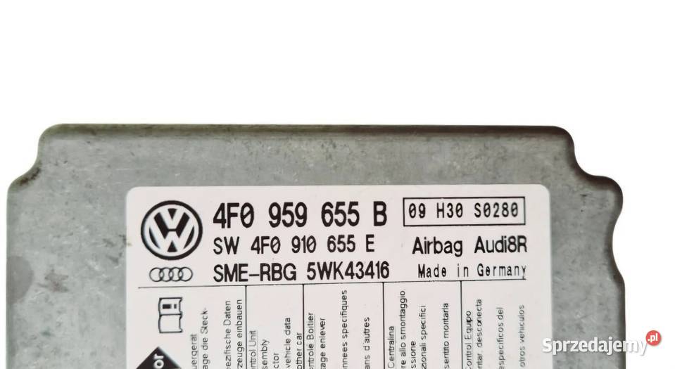 MODUŁ PODUSZEK AIRBAG AUDI A6 C6 4F0959655