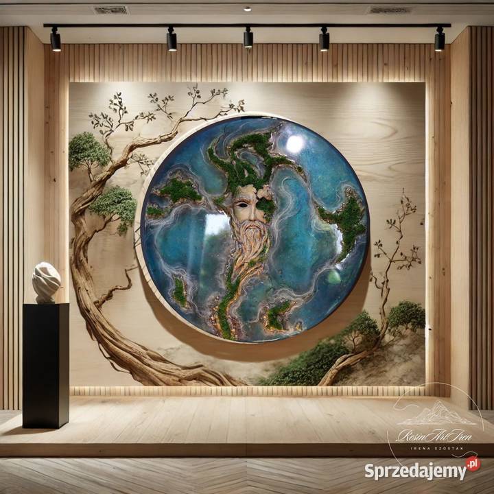 Obraz żywica epoksydowa rzeźba plus mech podkarpackie Rzeszów