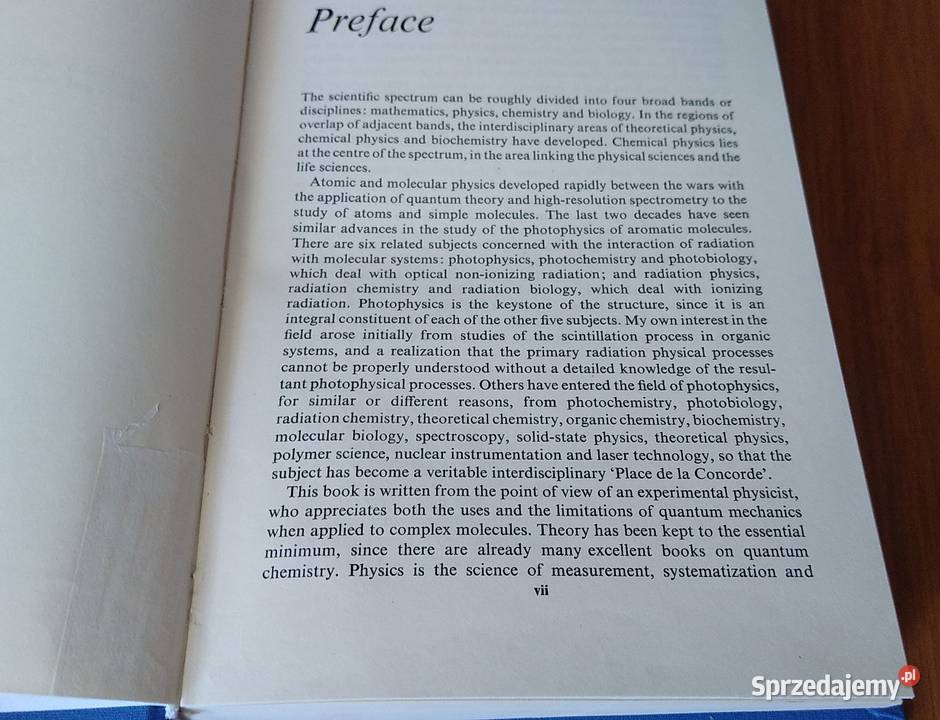 Photophysics of aromatic molecules John B Birks Gdańsk