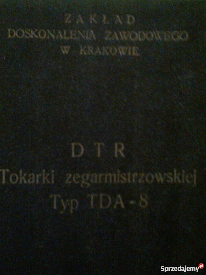 tokarka zegarmistrzowska tda8 Pozostałe