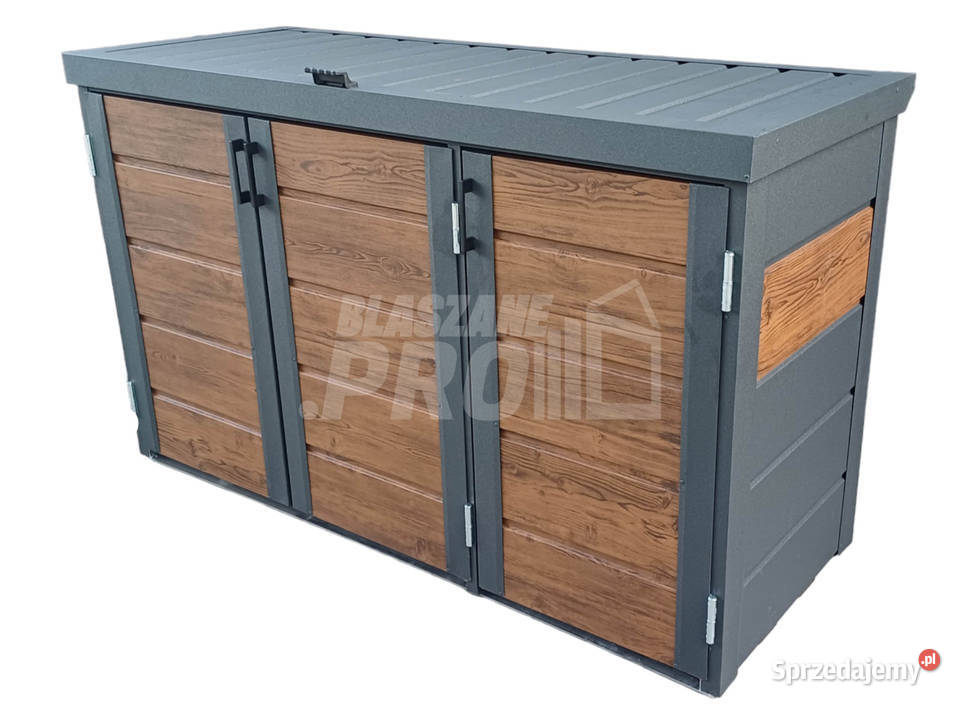 Zabudowa koszy na śmieci wiata śmietnikowa Łuków