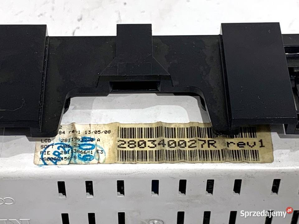 WYŚWIETLACZ RENAULT LAGUNA III 280340027R 0715 sprzedam