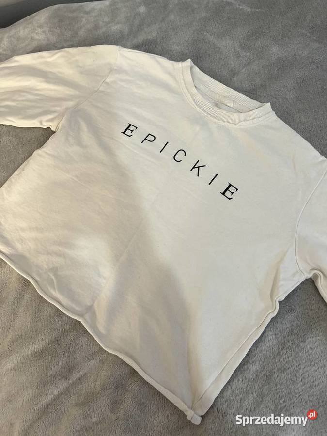Sweter bluza bez kaptura biała epickie NOWA Reserved Jasło