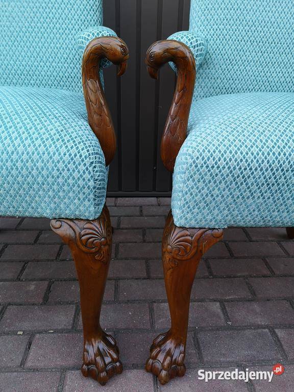 Stary Tron Fotel Krzesło Gabinetowe Antyk Swarzędz