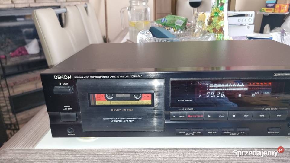 Magnetofon Denon DRM740 3Head Dolby B C MPX Warta