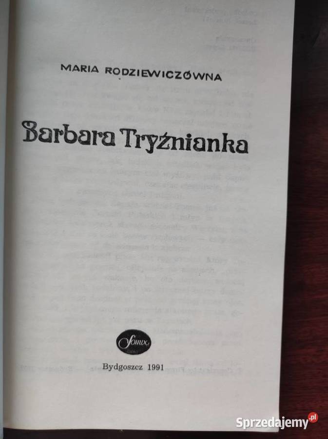 Barbara Tryźnianka Maria Rodziewiczówna Kielce