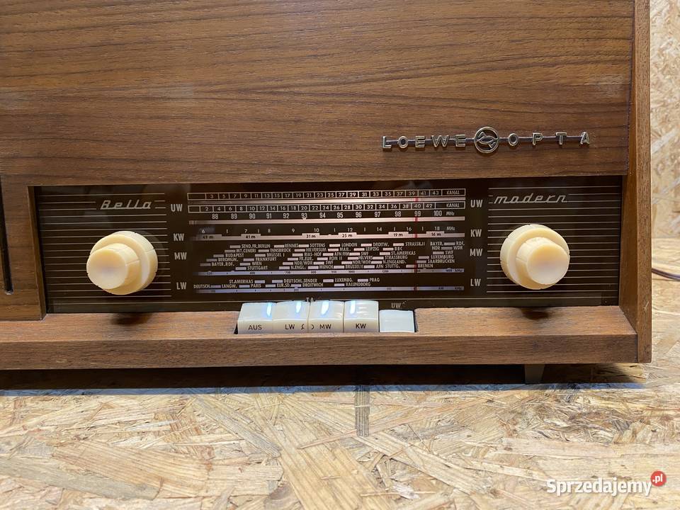 Radio lampowe Loewe Opta Bella Modern film Pozostałe Gałkowice-Ocin