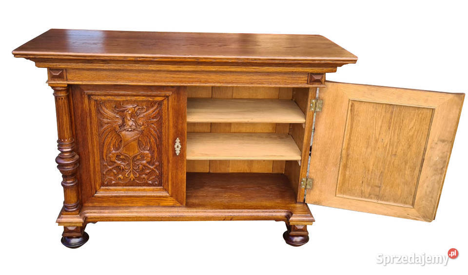 SZAFKA EKLEKTYCZNA Z HERBAMI ORŁY Szczecin