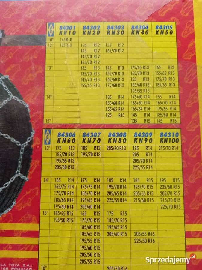 Łańcuchy śniegowe Łomża