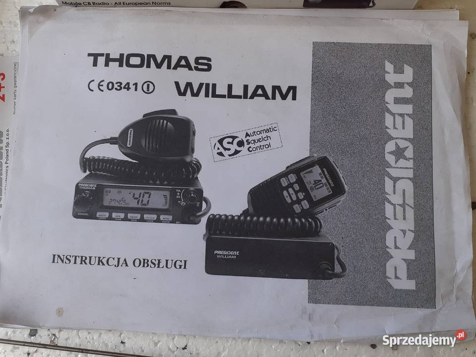 CB Radio President William z anteną Chrzanów sprzedam