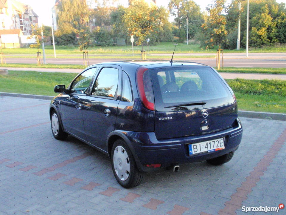 Opel Corsa C 12 Benzyna 2004 Klima Alarm centr blokada skrzyni biegów Białystok