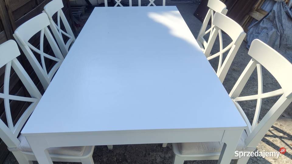 Stół rozkładany IKEA Ekedalen 10 x krzesło IKEA mazowieckie Warszawa