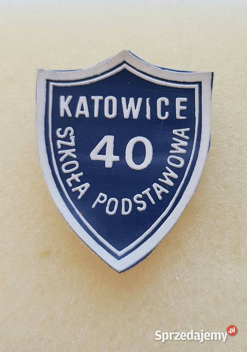 SP 40 Katowice tarcza szkolna PRL Ruda Śląska sprzedam