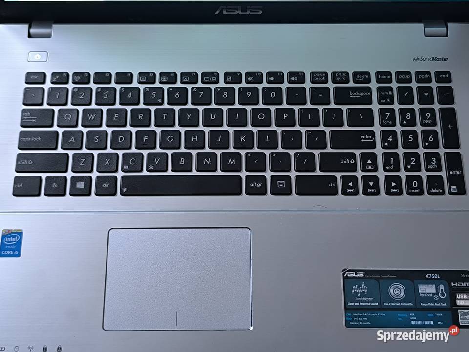 Asus X750L 173 Led i7 GeForce840m 16GBram 240SSD Przygodziczki