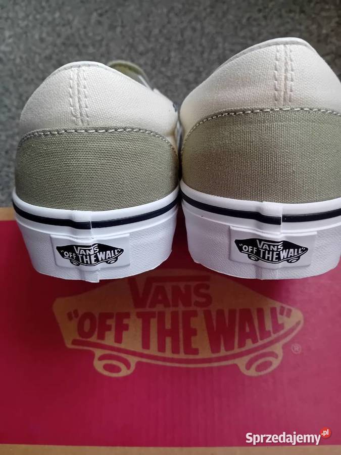 Nowe oryginalne trampki VANS Classic SlipOn tkanina Damskie pomorskie Malbork
