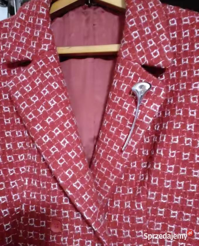 Duża minimalistyczna broszka liść miłorzębu Białystok