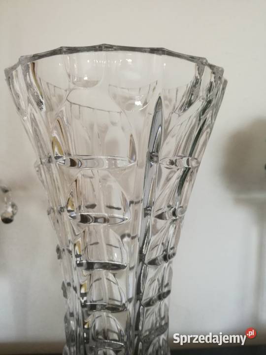 Wyjątkowy stary duży wazon Szkło kryształowe