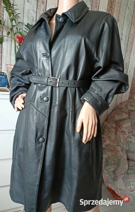 Plasz skórzany damski Kurtki i płaszcze Jasło
