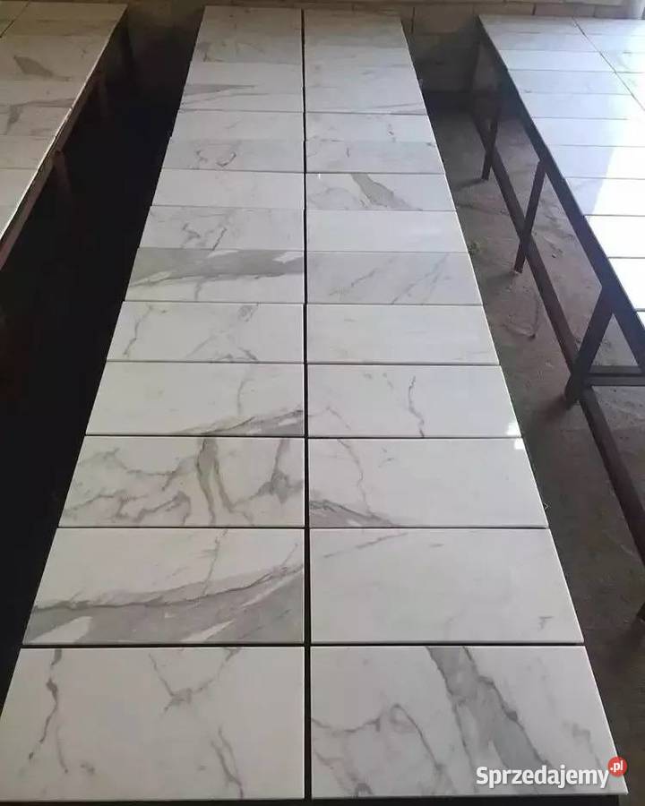 Białe płytki na schody 100x30 MARMUR Wysoki łódzkie Łask sprzedam