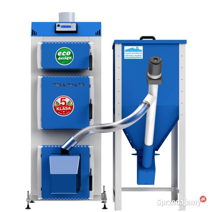 Kocioł piec co 18kW z podajnikiem na pellet Pleszew