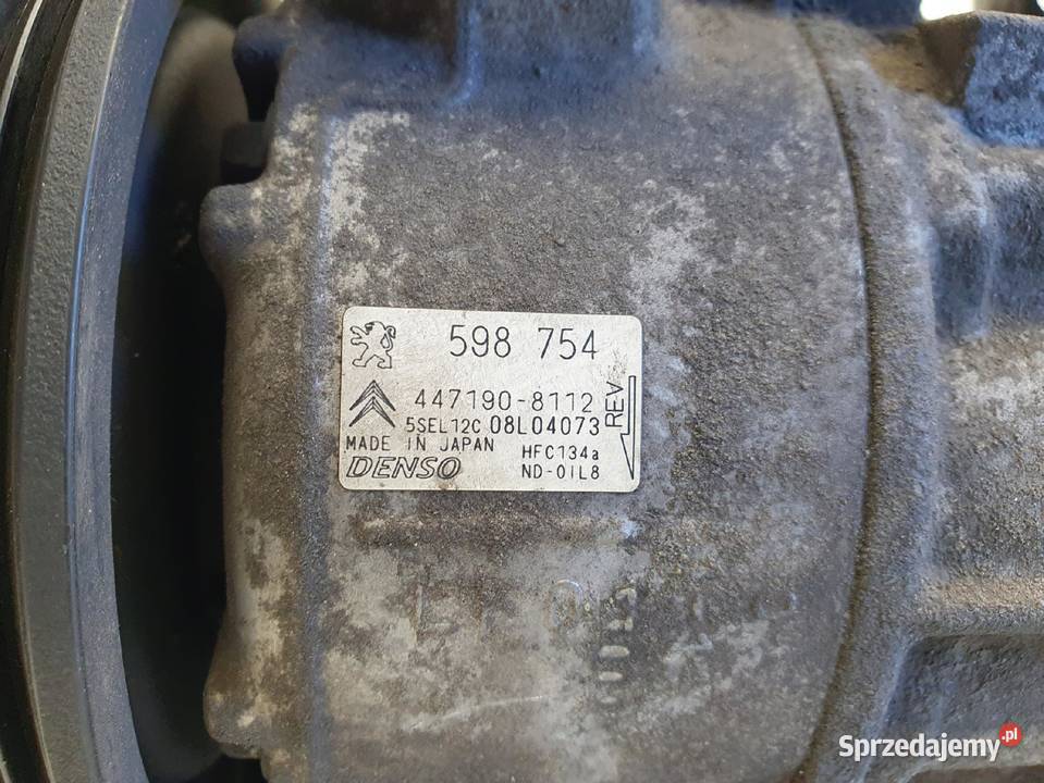 SPRĘŻARKA KLIMATYZACJI Peugeot 308 14 VTi pompa Rudka sprzedam