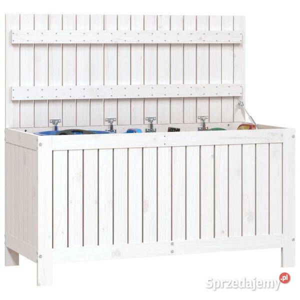 vidaXL Skrzynia ogrodowa biała 115x49x60 Warszawa sprzedam