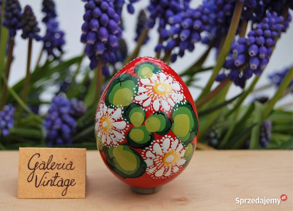 Drewniana pisanka rosyjska Rosja kwiaty Lublin sprzedam
