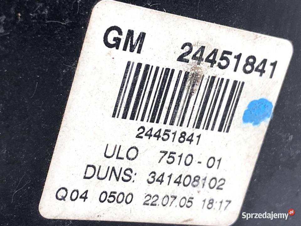 LAMPA PRAWY TYŁ OPEL ZAFIRA B 24451841 Minivan osobowe Lampy tylne