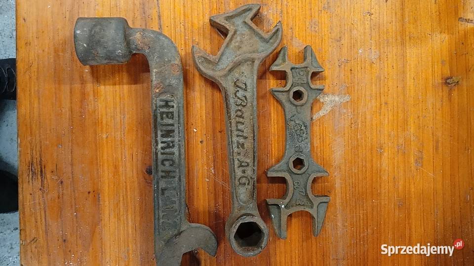 Zabytkowe klucze płaskie rolnicze Lanz Bulldog Poznań sprzedam