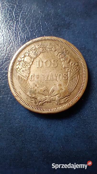Stare monety 2 centavos 1863 Peru Lesko sprzedam