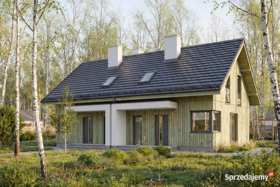 Domy jednorodzinne dwulokalowe drewno Czerniewo