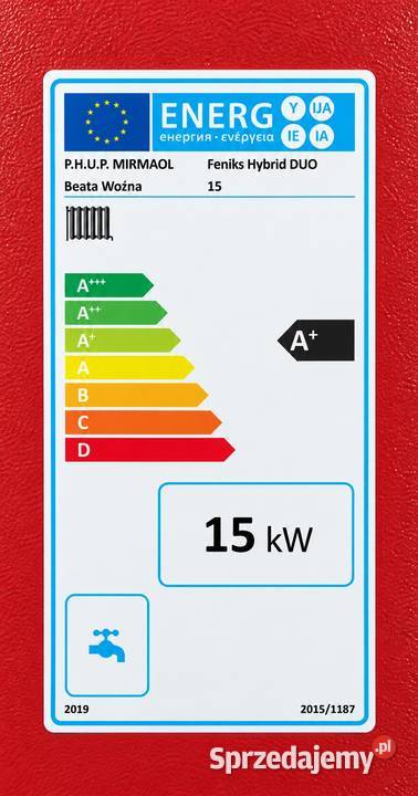 Kocioł piec co 15kW do 160m2 pellet drewno 5 sprzedam