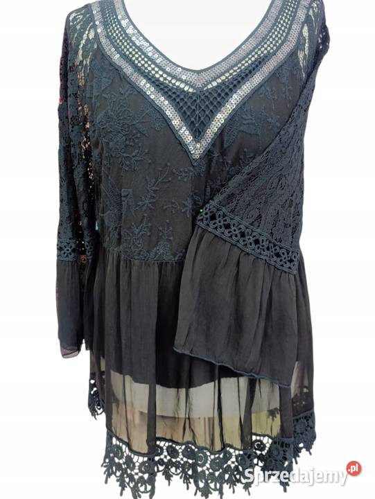 Bluzka damska lekka etamina z koronką biust 106 Pątnów