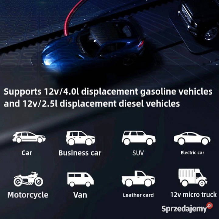 Auto start auta car jump kompresor zamiast kabli Warszawa