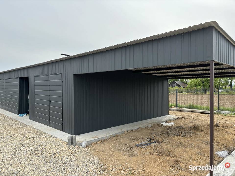 Garaż Blaszany WIATA BoczneMagazynKonstrukcja Grudziądz sprzedam