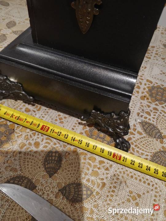 zegar kominkowy marmur z figura świętokrzyskie Fałków