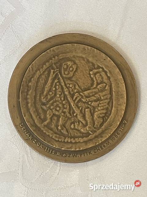 Medal pamiątkowy Bolesław Krzywousty PTTK Chełm Kraków