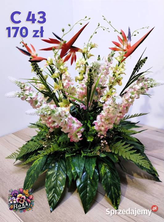 Wiązanka na cmentarz kompozycja stojąca na Dobre