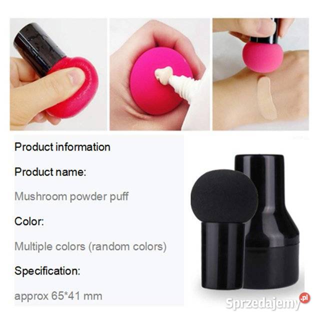 Gąbka do makijażu Powder Puff Pudełko Różowy Kosmetyki i perfumy Płock