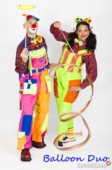 Duet Klaunów Balonowy Cyrk teatrzyk illuzja Warszawa obsługa imprez