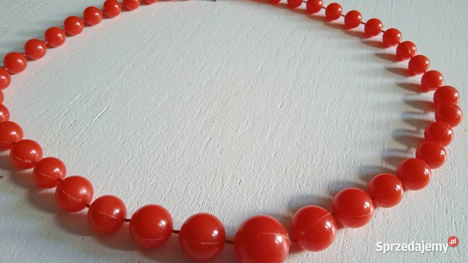 SZNUR CZERWONYCH KORALI sprzedam
