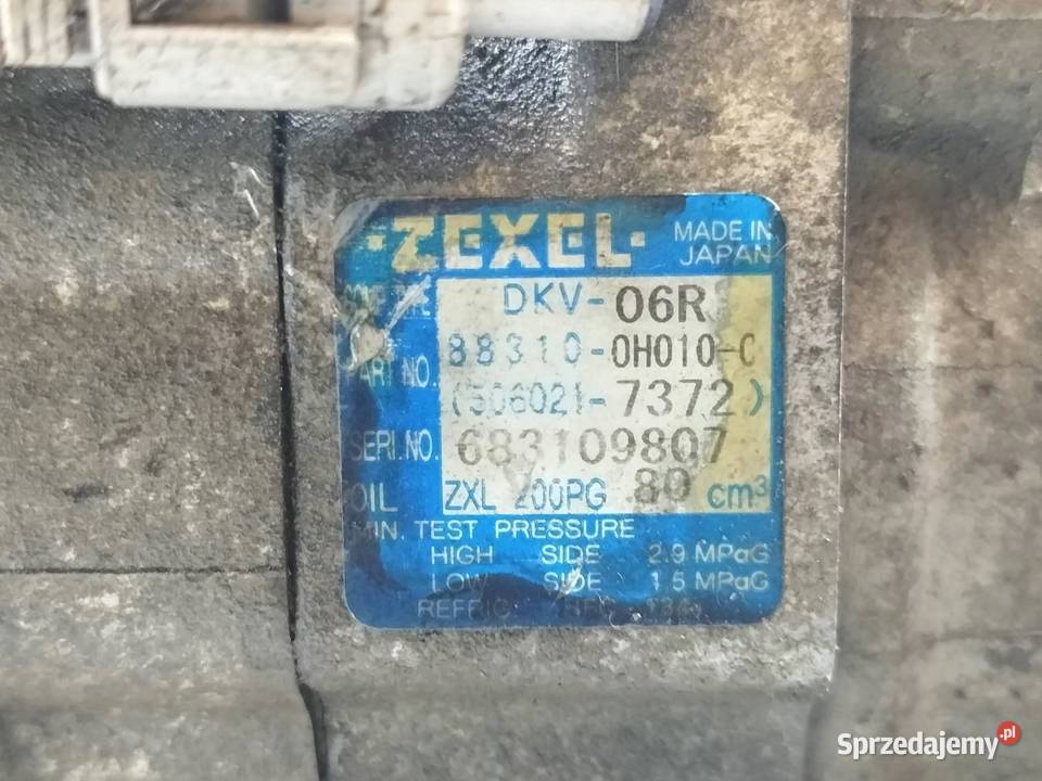 SPRĘŻARKA KLIMATYZACJI DKV06R 883100H010C 10 12V