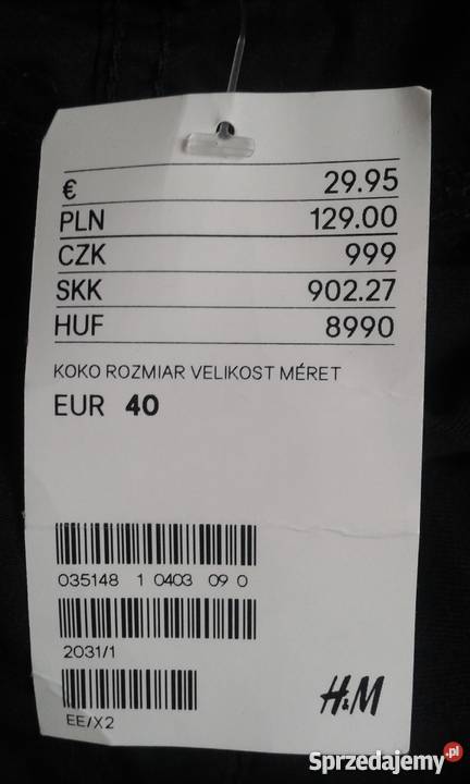 Nowe spodnie ciążowe HM Mama r 40 śląskie Chorzów