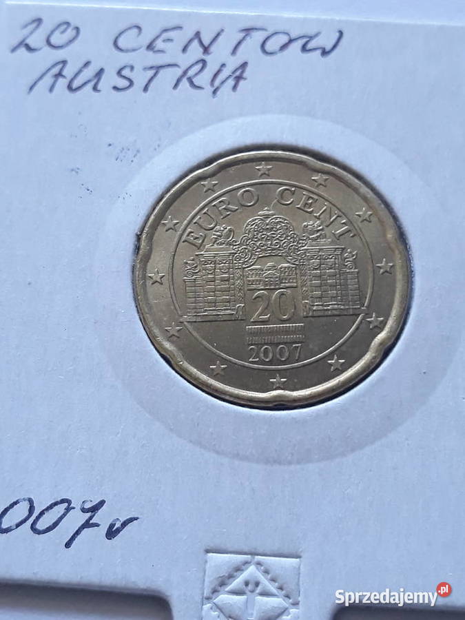 20 Eurocentów Austria 200220072009 r Konin