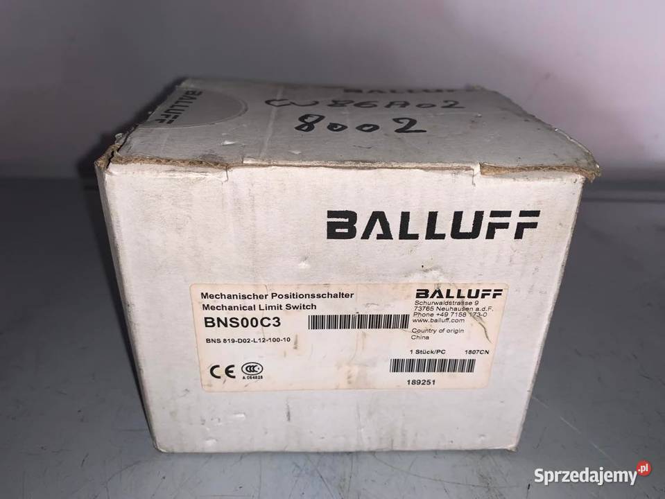 Balluff BNS00C3 Limit Switch Warszawa
