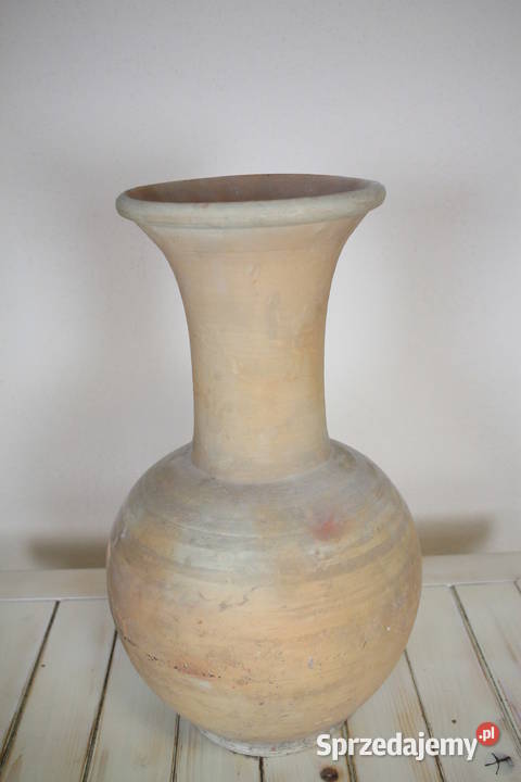 Piękny wazon ręcznie stworzony GLINA WYPALANA Pszczyna